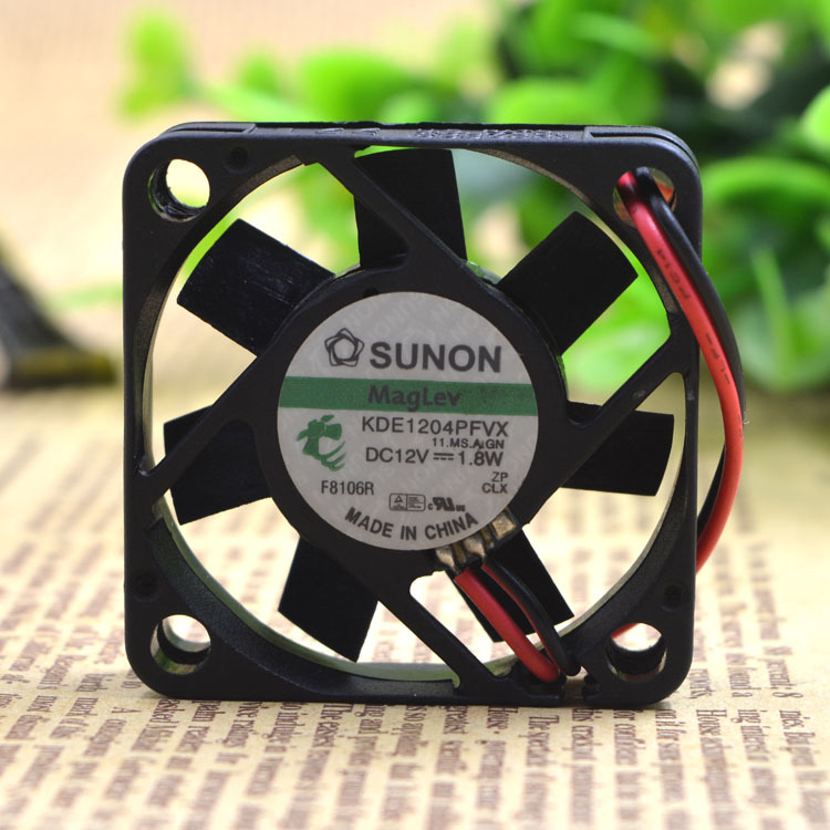 2PCS SUNON KDE1204PFVX 4010 12V 1.8W 2pin server inverter axial cooling fan