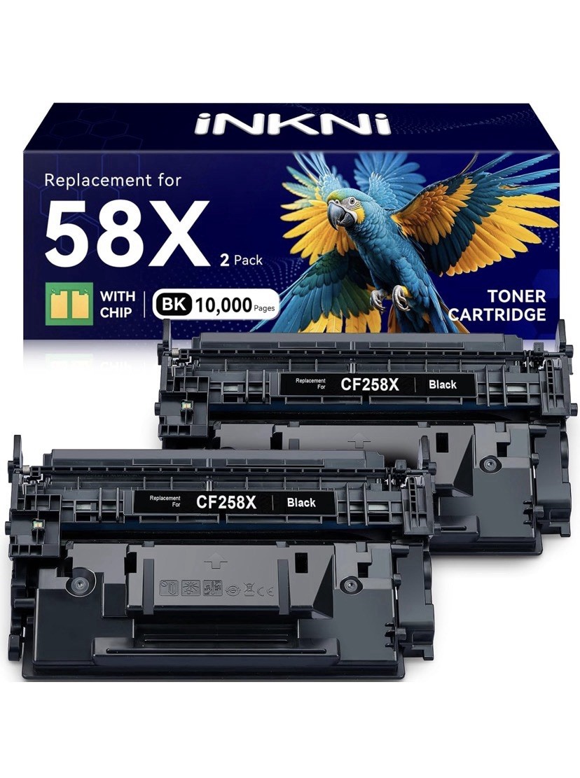 58X Toner Cartridge 2 Pack Black Compatible for HP LaserJet Pro MFP