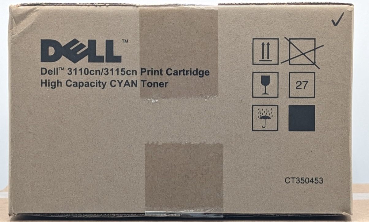 Genuine Dell CT350453 High Capacity Cyan Toner Cartridge 3110cn 3115cn Open Box