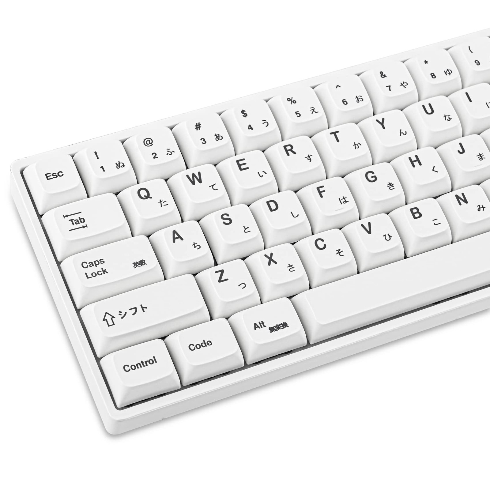 GTSP 135Key Japanese White Keycaps XDA Fits 87/68/64/104 Mechanical