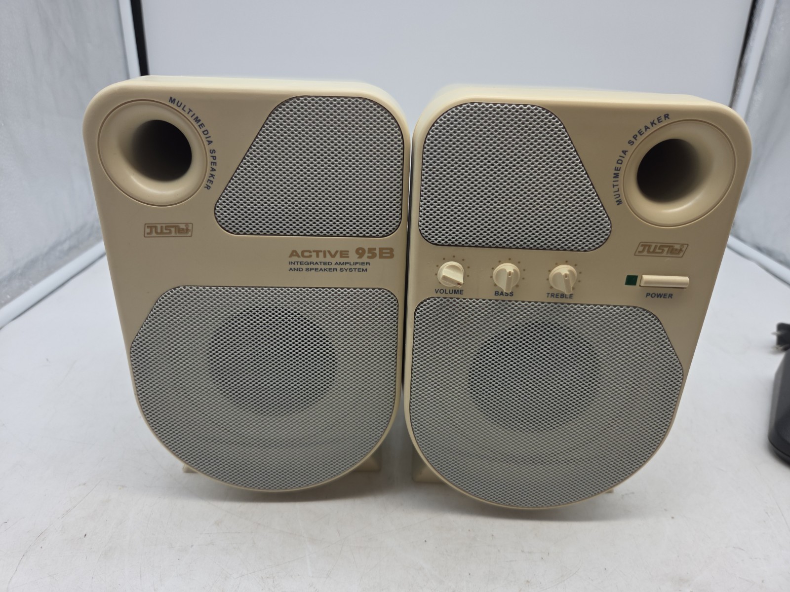 Vintage Juster Active 95B Multimedia Speaker System Integrated Amp Tested 👍
