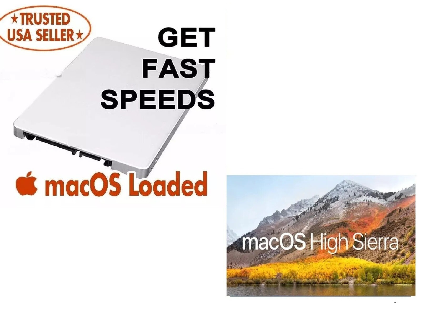 Pre-Loaded High Sierra 1 TB SSD for MacBook Pro, Mini & iMac A1278 A1286 A1297