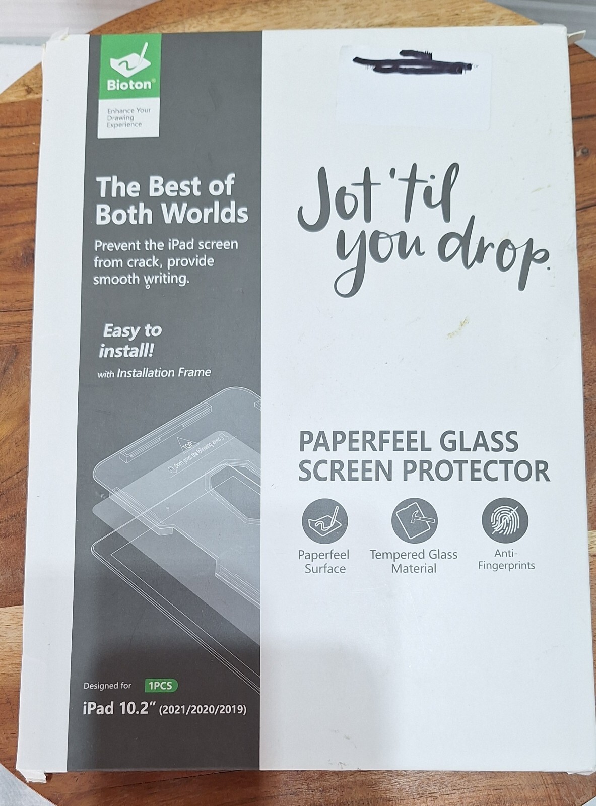 1 Bioton Paperfeel Glass Screen Protector Compatible iPad 10.2" (2021/2020/2019)