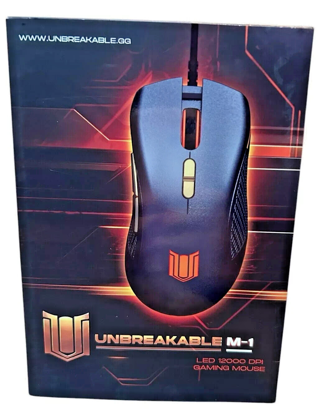 SEALED UNBREAKABLE M-1 Wired Gaming Mouse – PC LED Gaming Mouse w/ 12000DPI
