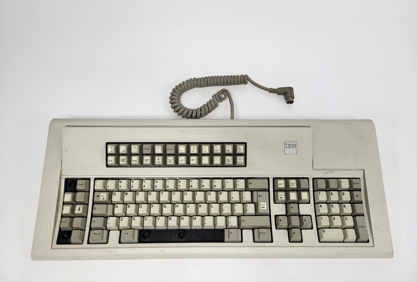 Vintage 1986 IBM Model M Keyboard 122-Key, Buckling Spring, IBM 5-Pin -Untested
