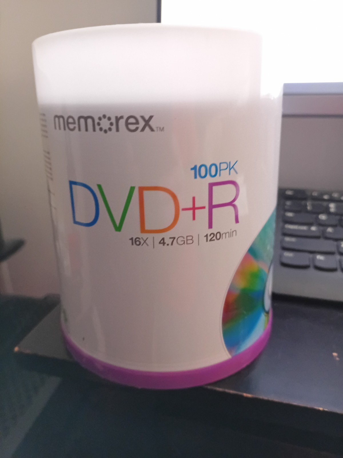 Memorex DVD-R 100 Pack  Spindle 16X 4.7GB 120min - NEW - Factory Sealed