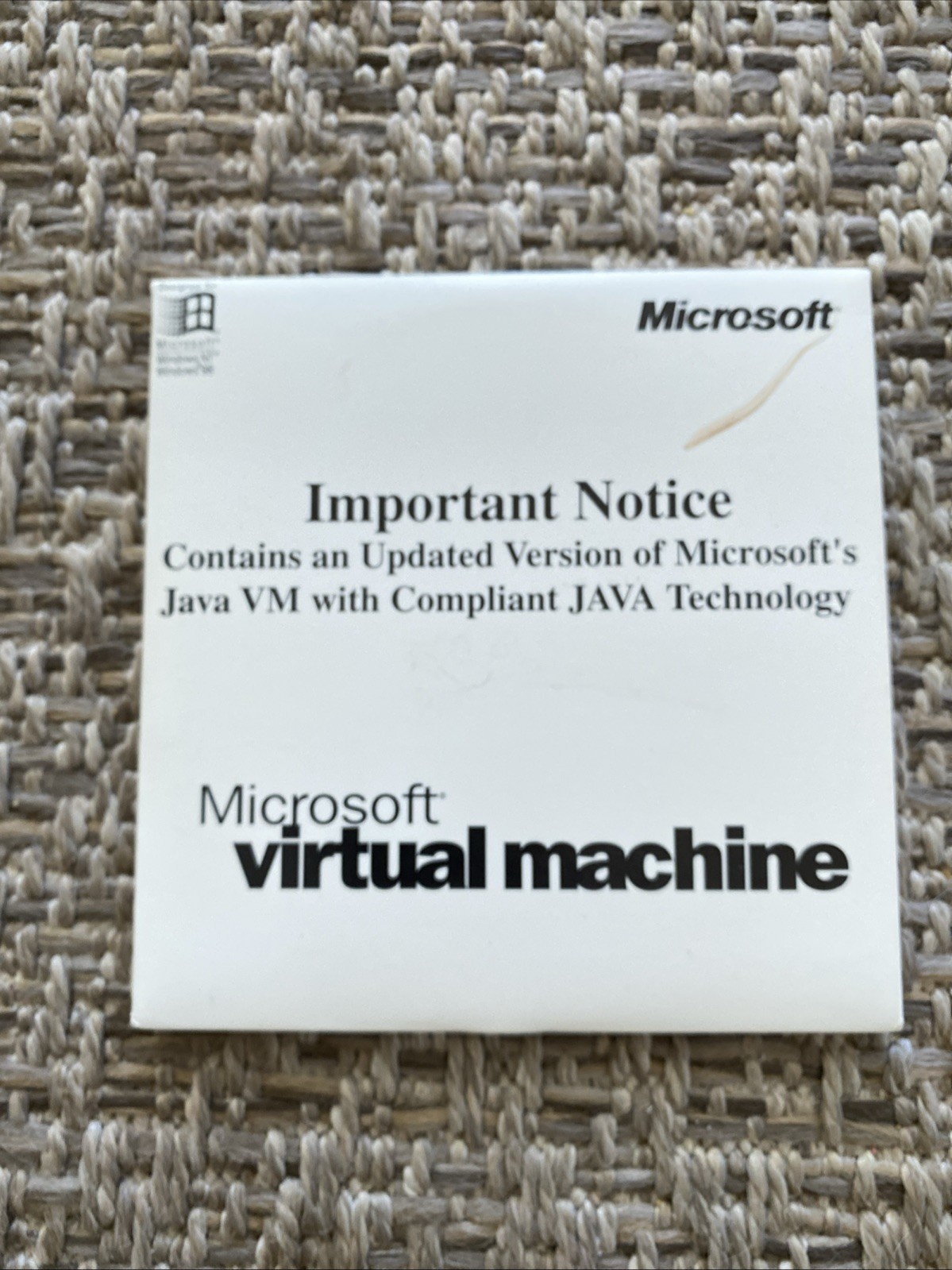 MICROSOFT VIRTUAL MACHINE CD Updated Version JAVA Compliant Technology BRAND NEW