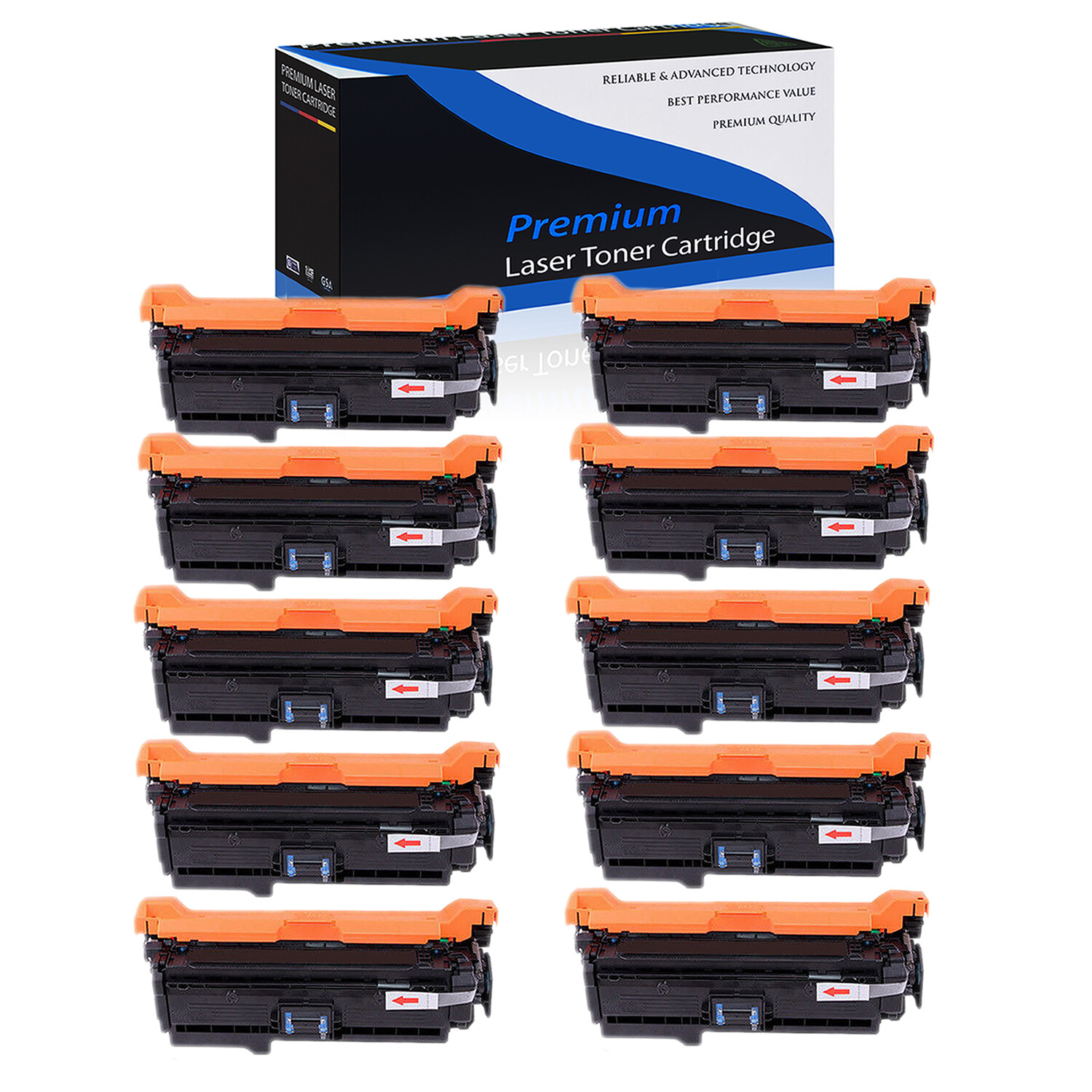 10PK CE260A 647A Black Toner for HP Color LaserJet CP4025 CP4025n CP4025dn
