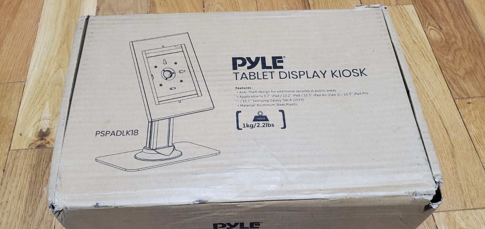 Pyle Anti-Theft Countertop Tablet Kiosk Stand, PSPADLK18 White new...