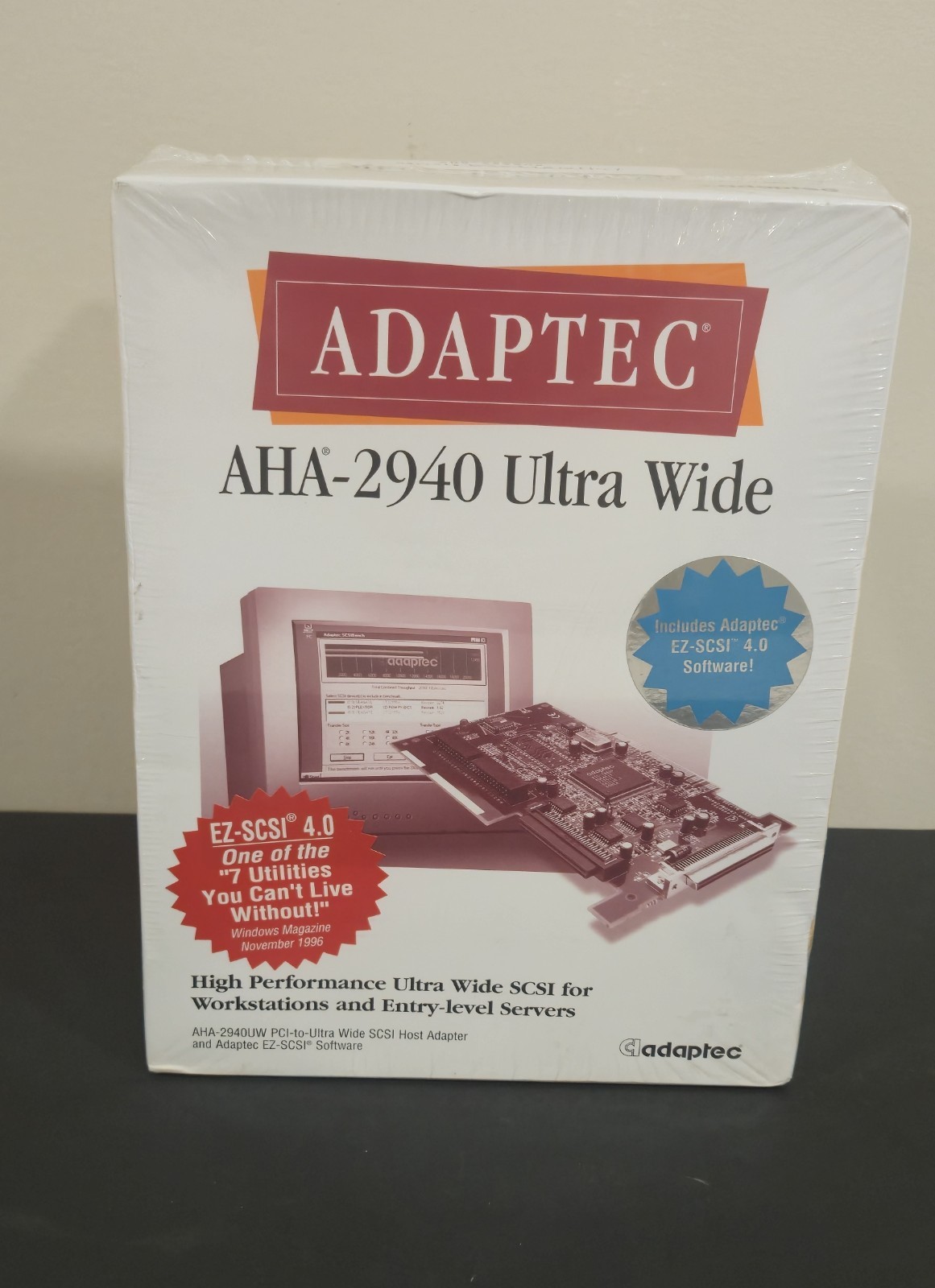 New Sealed Adaptec AHA-2940UW Ultra Wide SCSI PCI Host Adapter Vintage