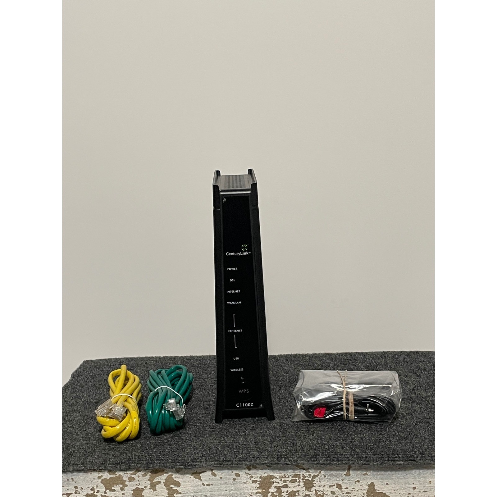 CenturyLink Zyxel C1100Z VDSL2 Wireless Modem Router with Power Cord & Cables