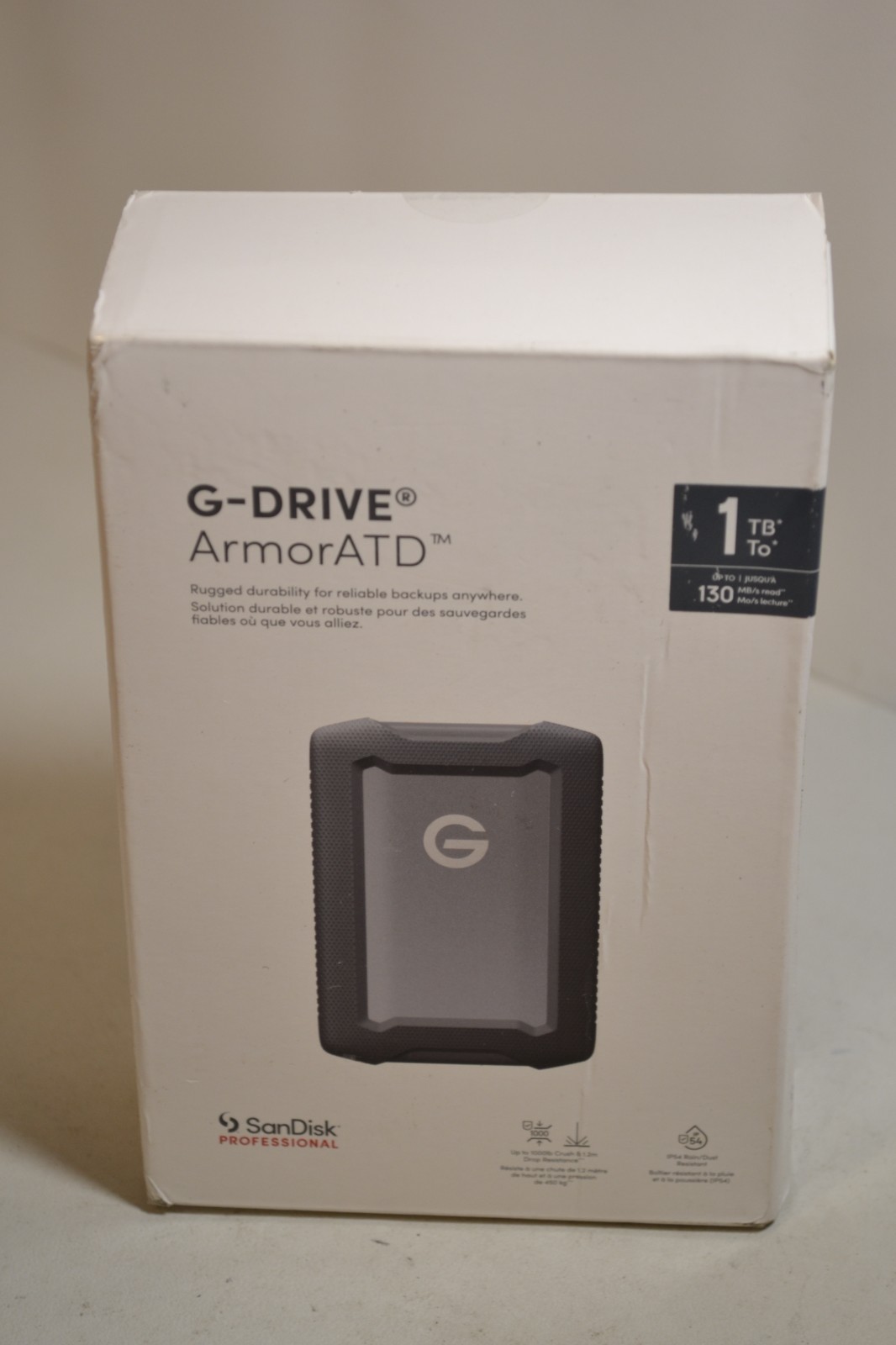 SanDisk Professional 1TB GDRIVE ArmorATD USBC 32 Gen 1 External Hard Dri G2U