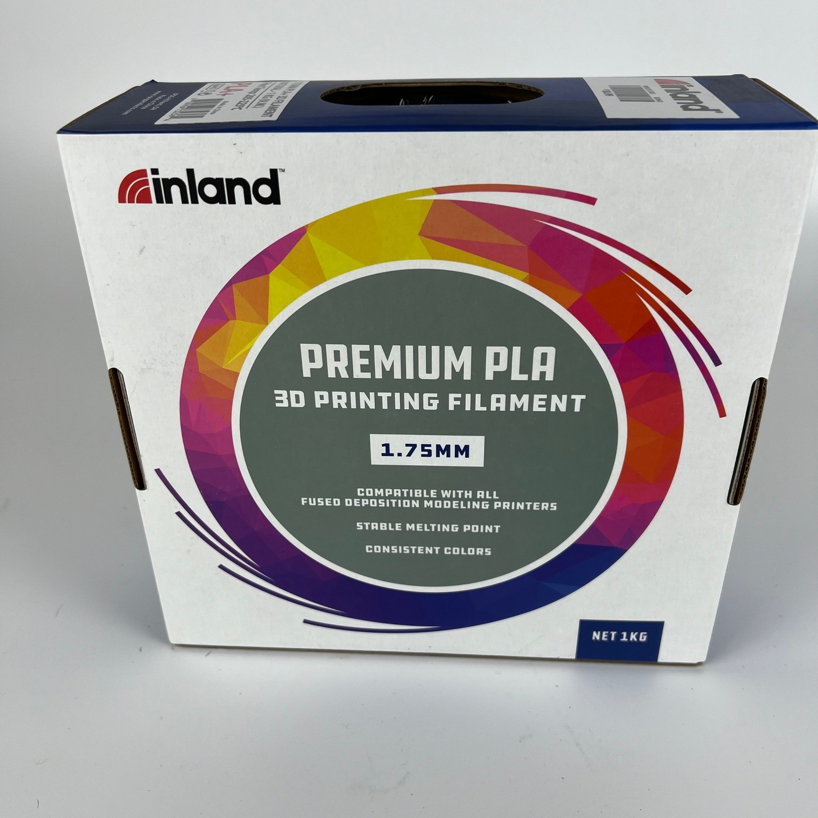 Inland Premium PLA+ 3D Printing Filament 1.75mm Natural 1kg 205-225C 732364