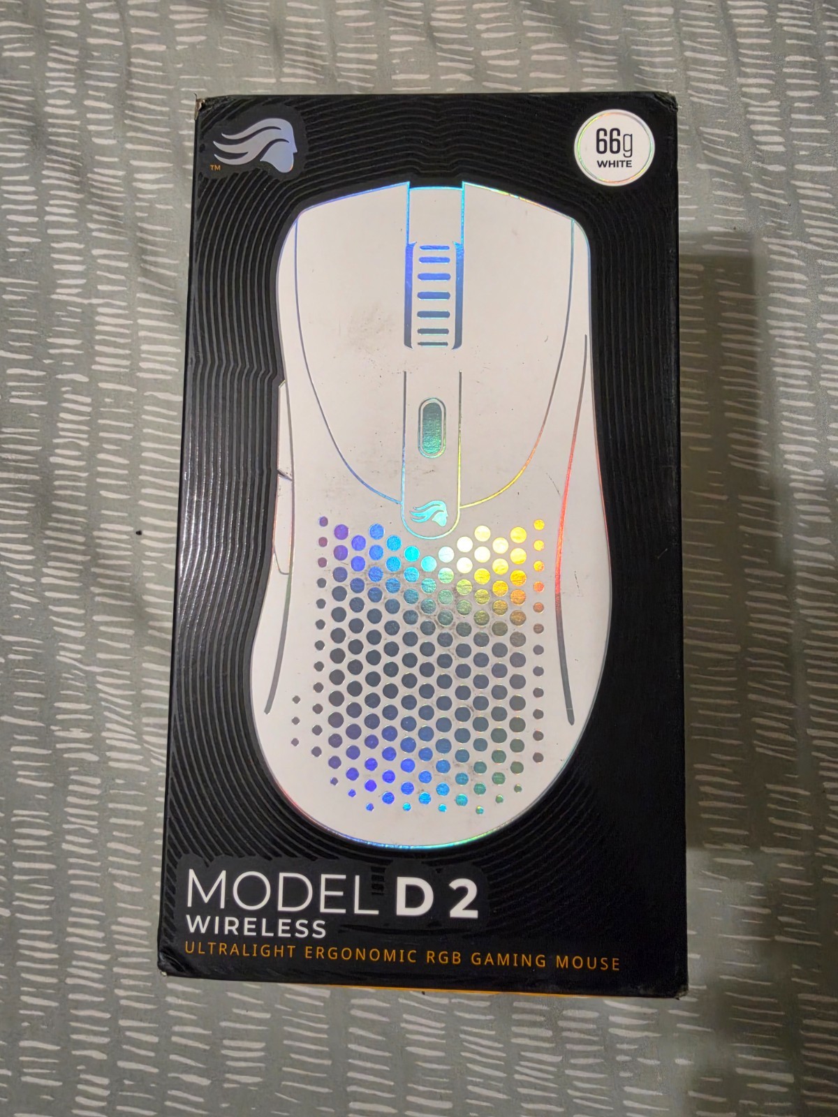 Glorious Model D 2 Wireless Gaming Mouse White Brand New Sealed Ultralight RGB