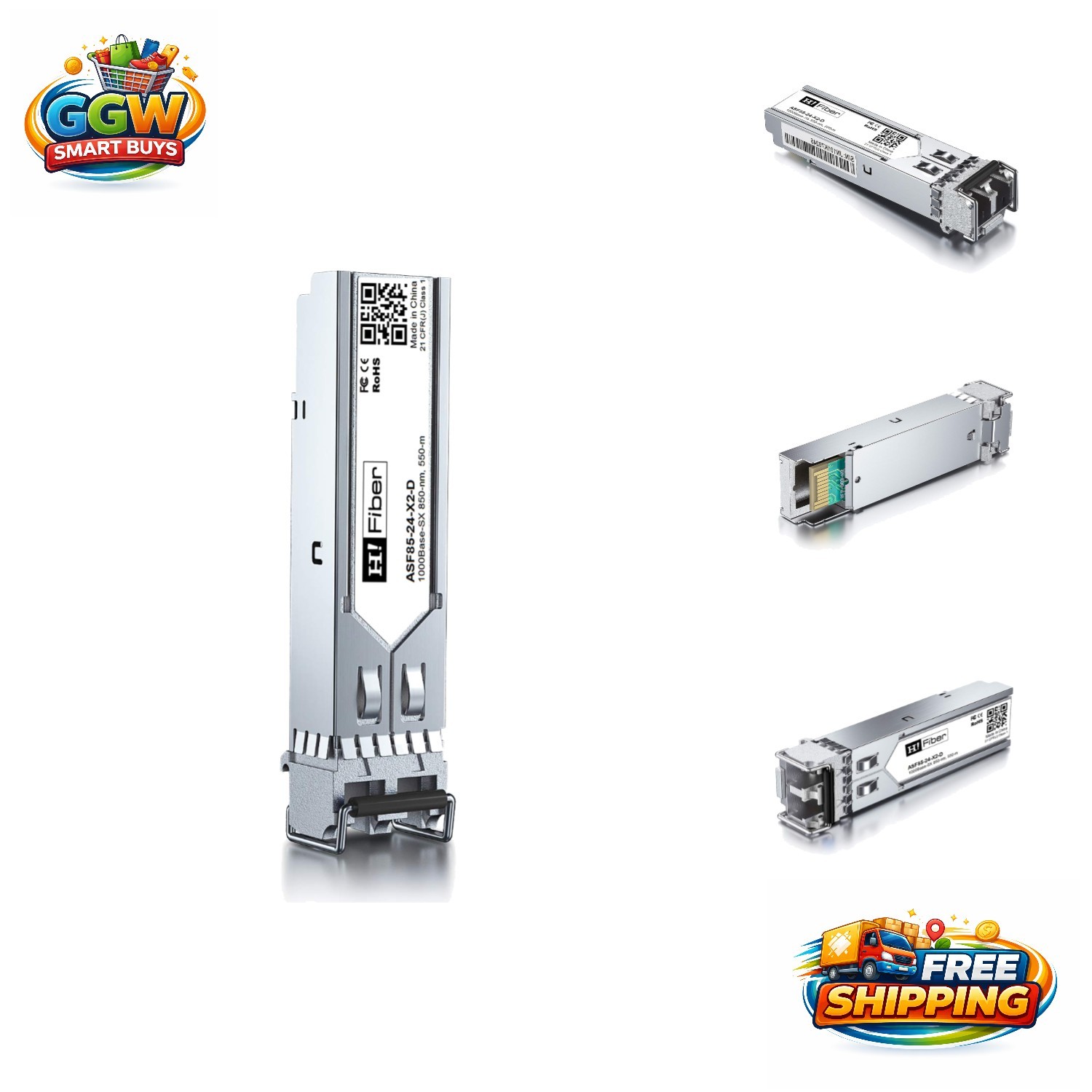 HFiber 1.25G SFP Fiber Transceiver - Multi-Brand Compatible & High Performance