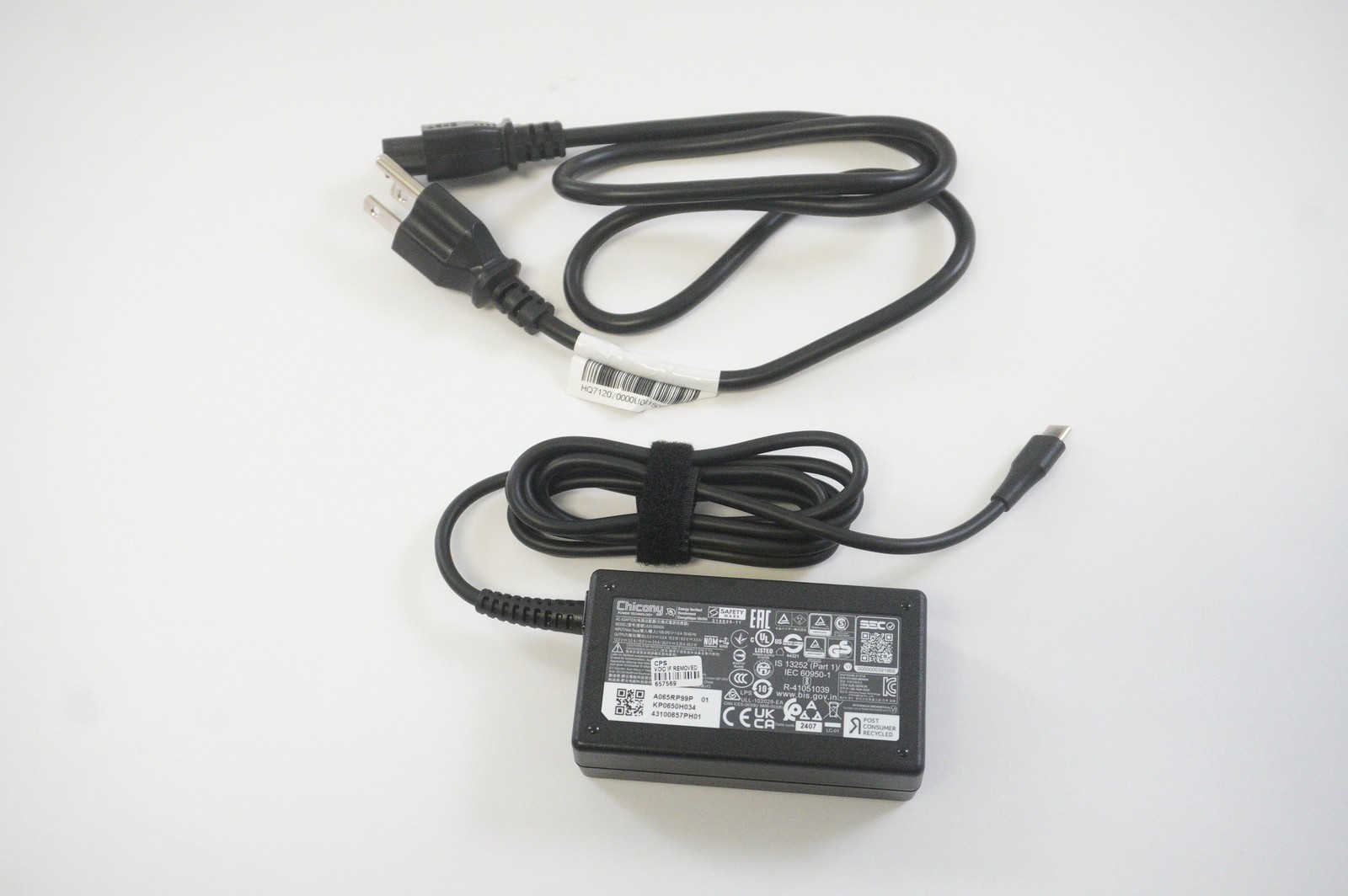 A20-065N3A Chicony 20V 3.25A 65W AC Adapter