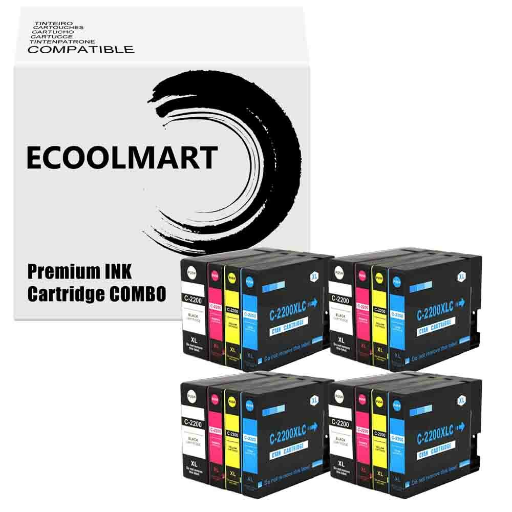 16PK Ink Cartridge for PGI2200XL PGI-2200XL MAXIFY MB5120 MB5320 IB4020 iB4120