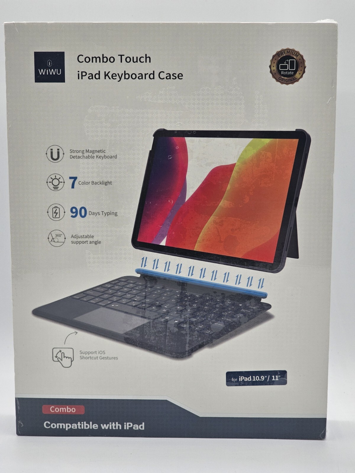 Wiwu Combo Touch Keyboard Case for Apple iPad 10.9”/11” - Graphite