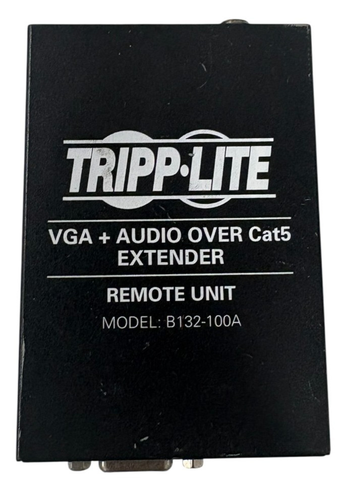 Tripp Lite VGA+Audio Over Cat5/Cat6 Remote Unit Video Extender/Splitter B132100A