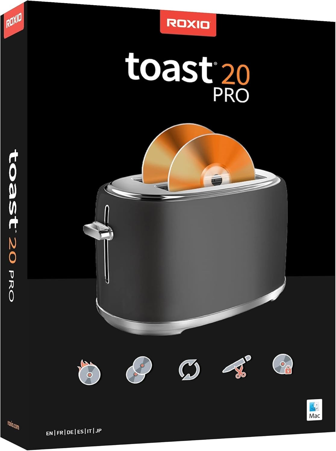 Roxio Toast 20 Pro - New Retail Box, RTO20PROMLDVDAM