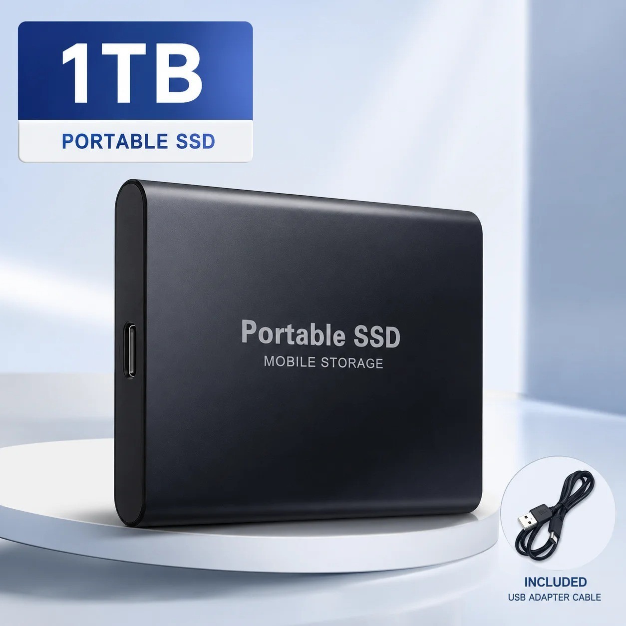 2TB 4TB 16TB Portable SSD Type-C External Hard Drive High Speed USB 3.1 Laptop