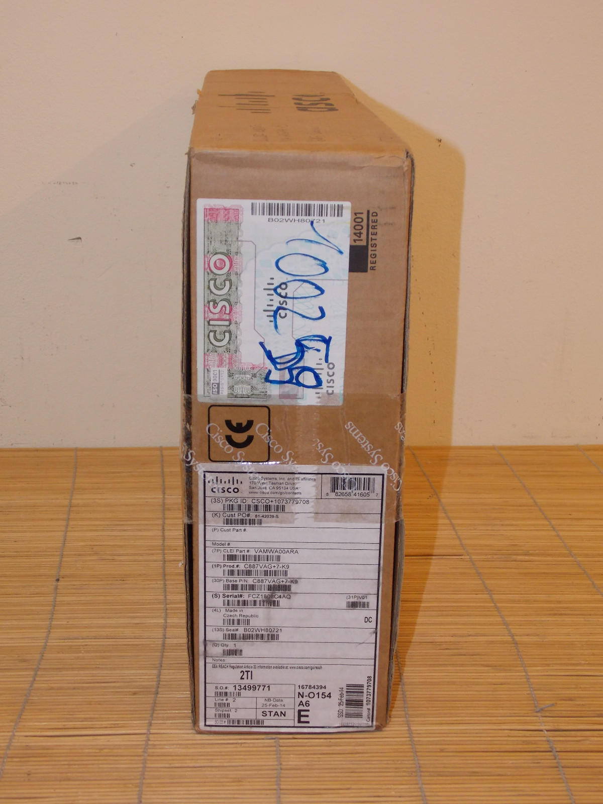 New Cisco C887VAG+7-K9 Router VDSL2/ADSL2+ POTS 3.7G HSPA+ Release 7 GPS Sealed