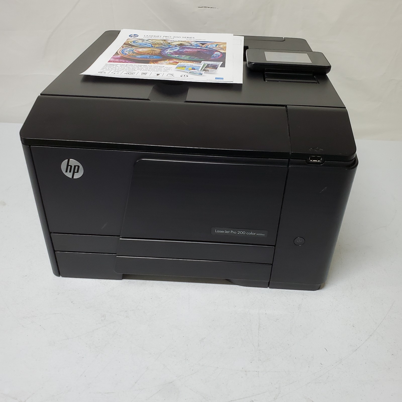 HP LaserJet Pro 200 Color M251nw Printer 5.2K Page Count LOW USE W/Toner Wi-Fi