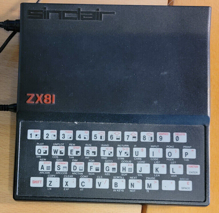 Vintage ZX81 computer