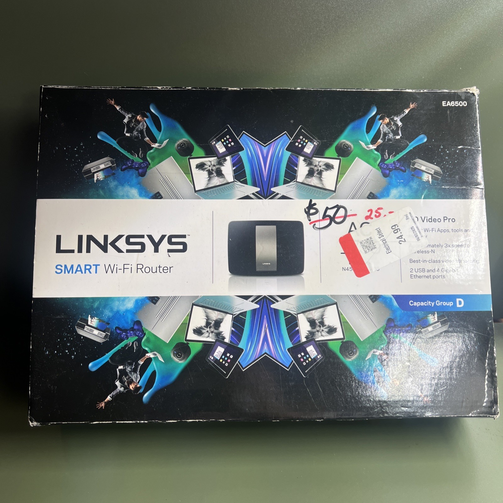 Linksys EA6500 SMART Gigabit Wireless Router AC1750 1750Mbps Dualband 802.11AC