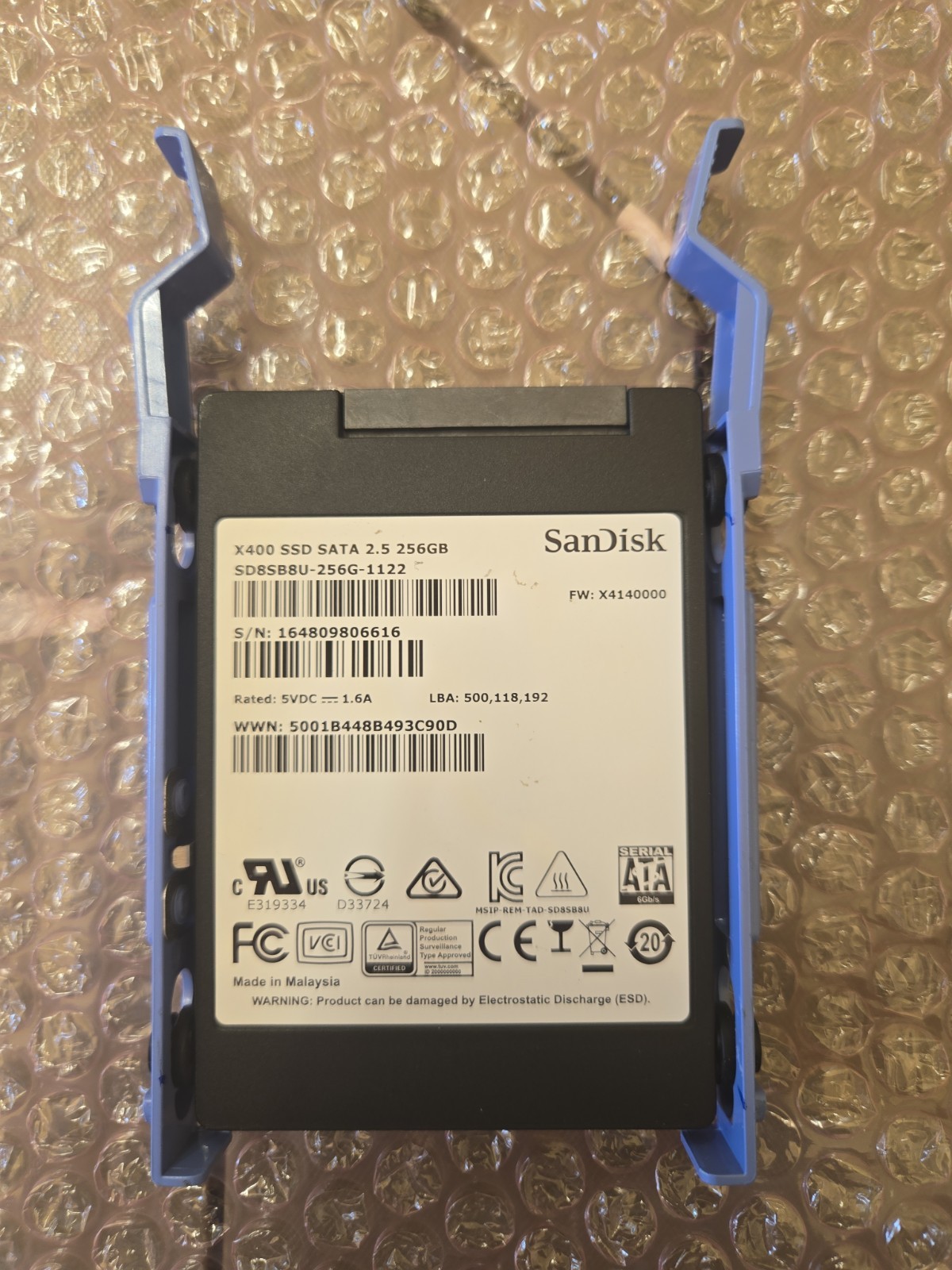 Sandisk X400 256GB SATA 6Gb/s 2.5-Inch Enterprise SSD | SD8SB8U-256G-1122 