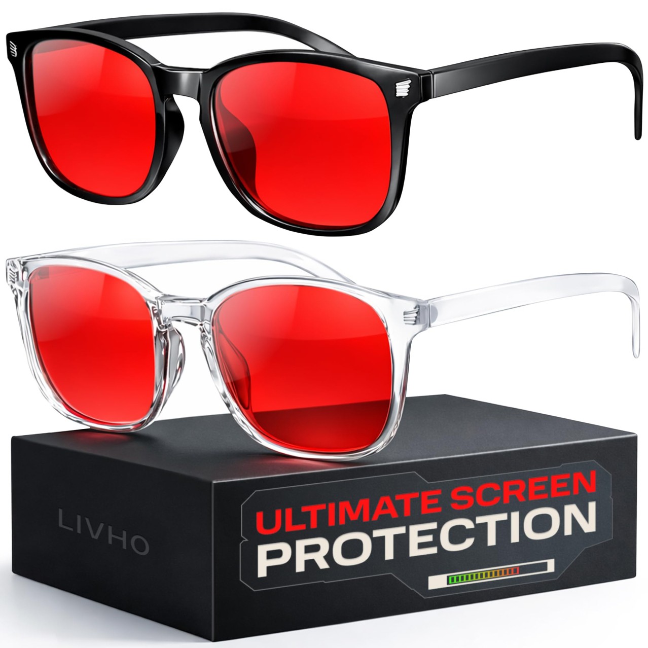 livho High Tech Blue Light Glasses - Advanced Blue Light Blocking Computer Glass