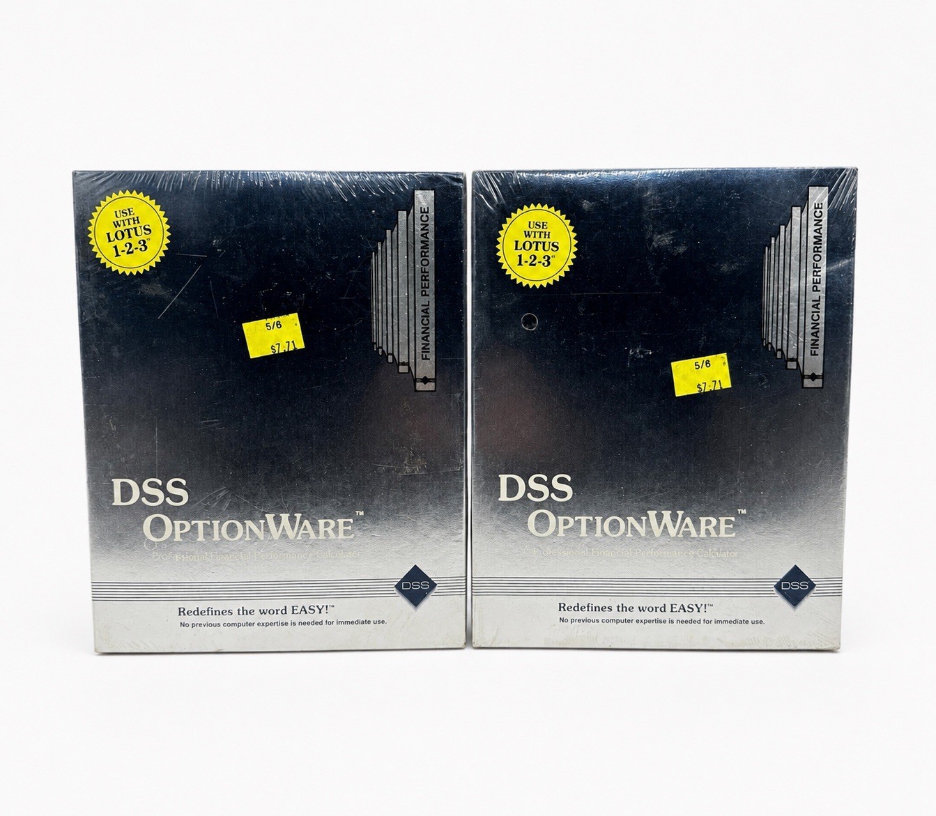 Lot of 2 DSS OptionWare Financial Performance Software Lotus 1-2-3 Sealed