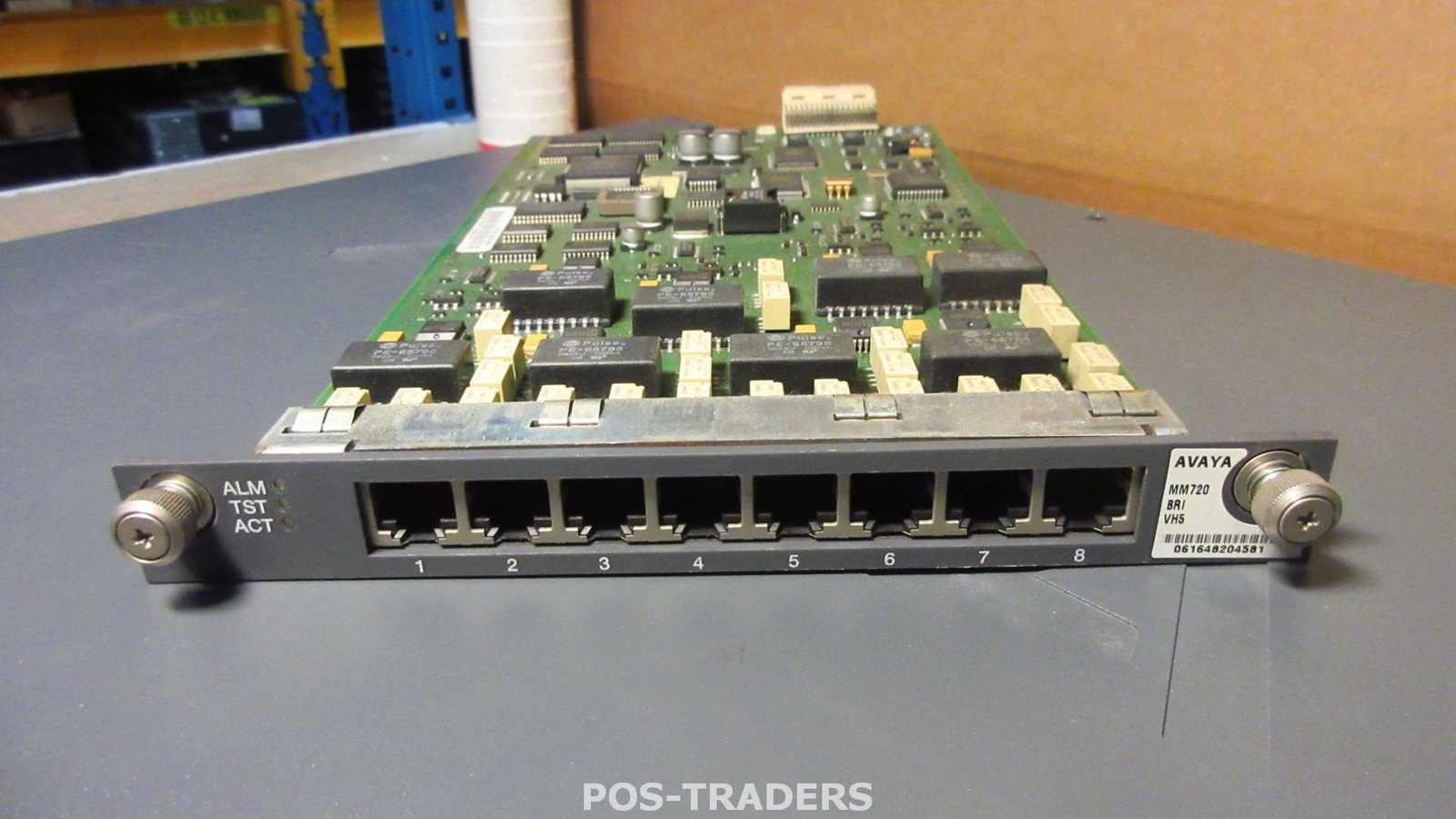 Avaya MM720 BRI Media Module Board 8-Port Module - PULLED FROM AVAYA G430