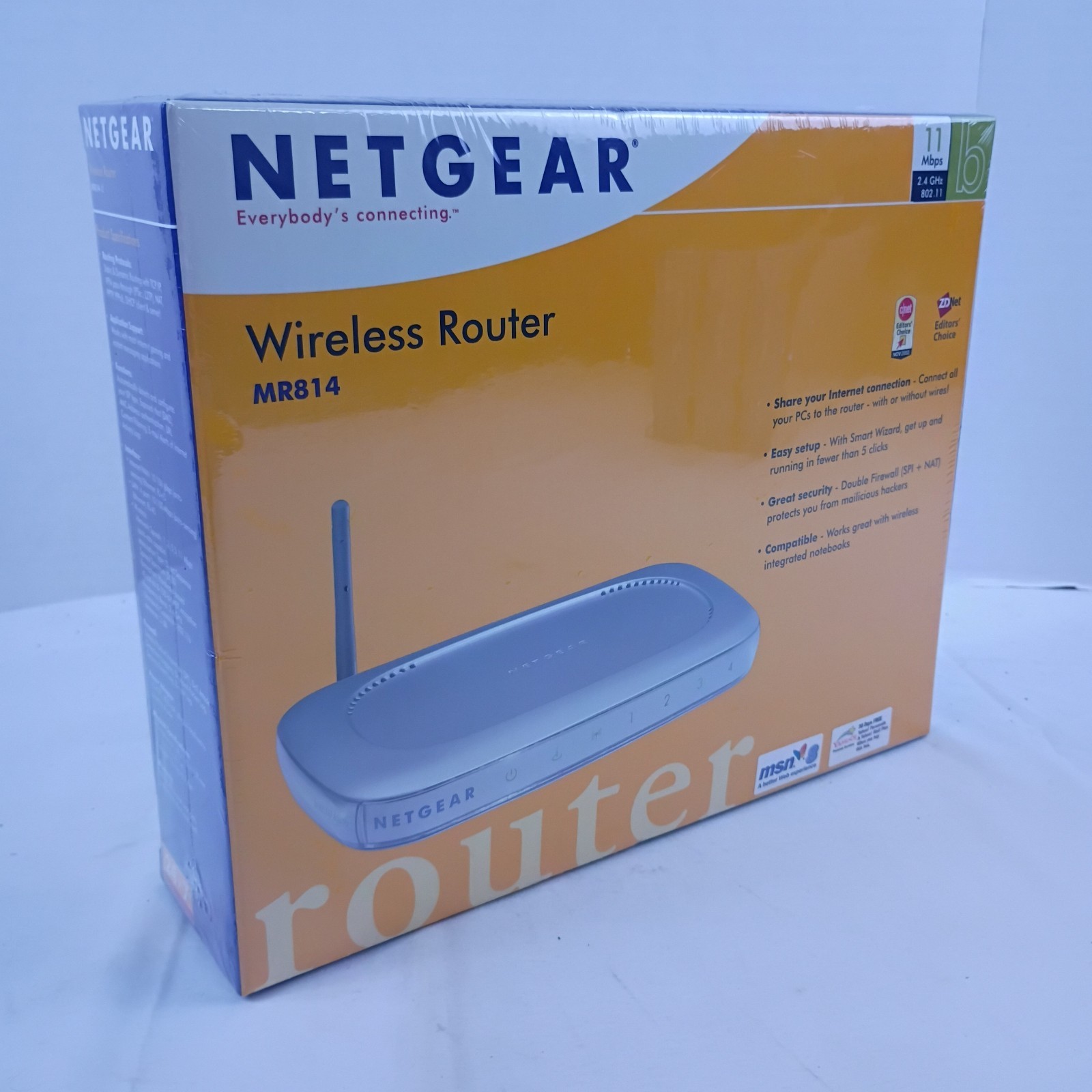 Netgear Wireless Router MR814 11 Mbps 2.4 GHz 802.11 New and Sealed