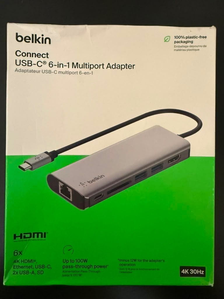 Belkin AVC008BTSGY 0.41ft USB-C Adapter