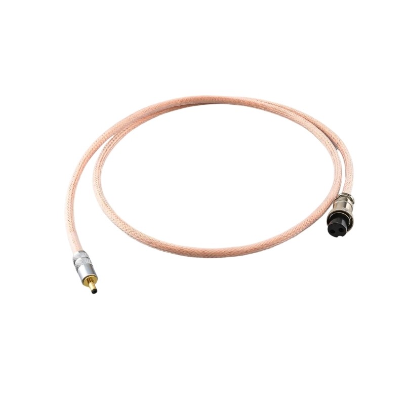 GX16 2 Pin Power Cable with Screw Lock Aviation Side for Desktop Equipment