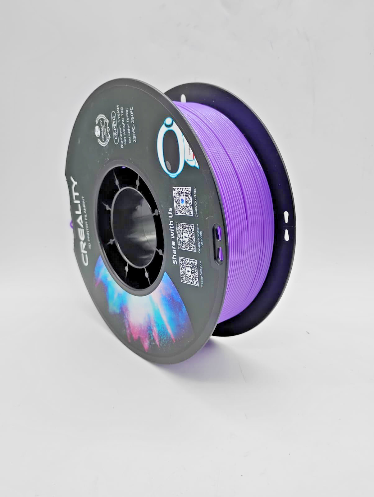 CREALITY PETG 3D Printer Filament 1.75mm 1kg Purple ±0.03mm FDM Ender CR