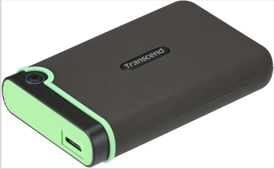 Transcend StoreJet 4TB Rugged External Hard Drive, Lightning-Fast Speeds USB-C
