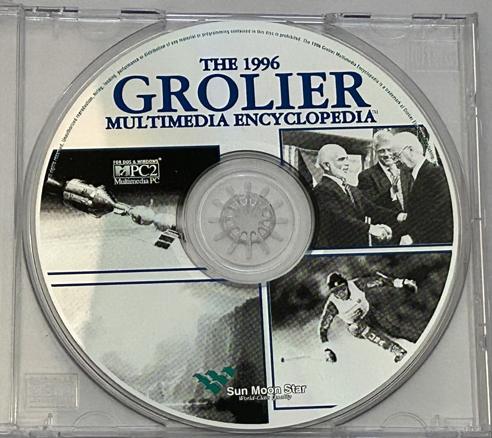 The 1996 Grolier Multimedia Encyclopedia PC Software CDROM -CDONLY PREOWNED USED
