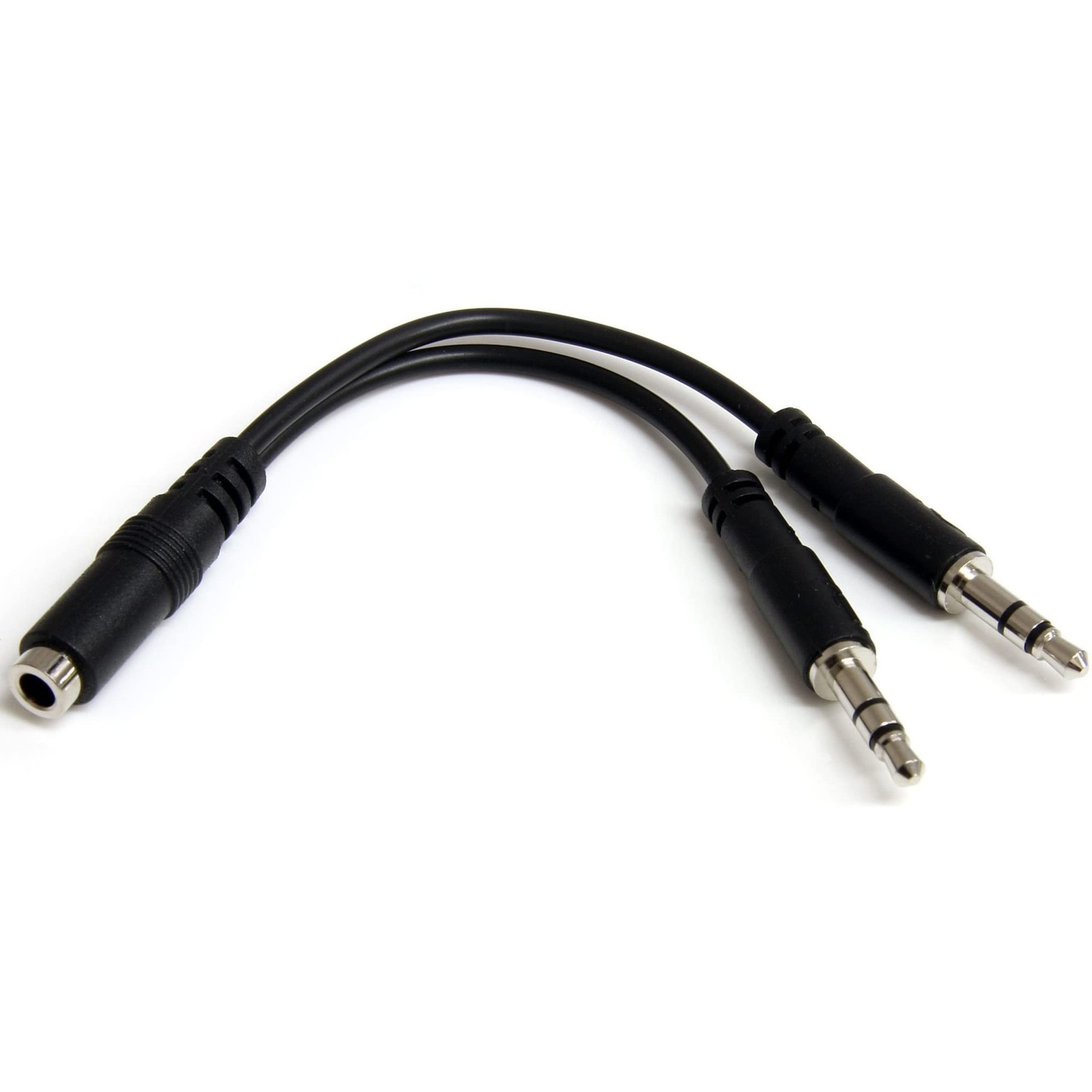StarTech.com 3.5mm 4 Position to 2x 3 Position 3.5mm Headset Splitter Adapter...