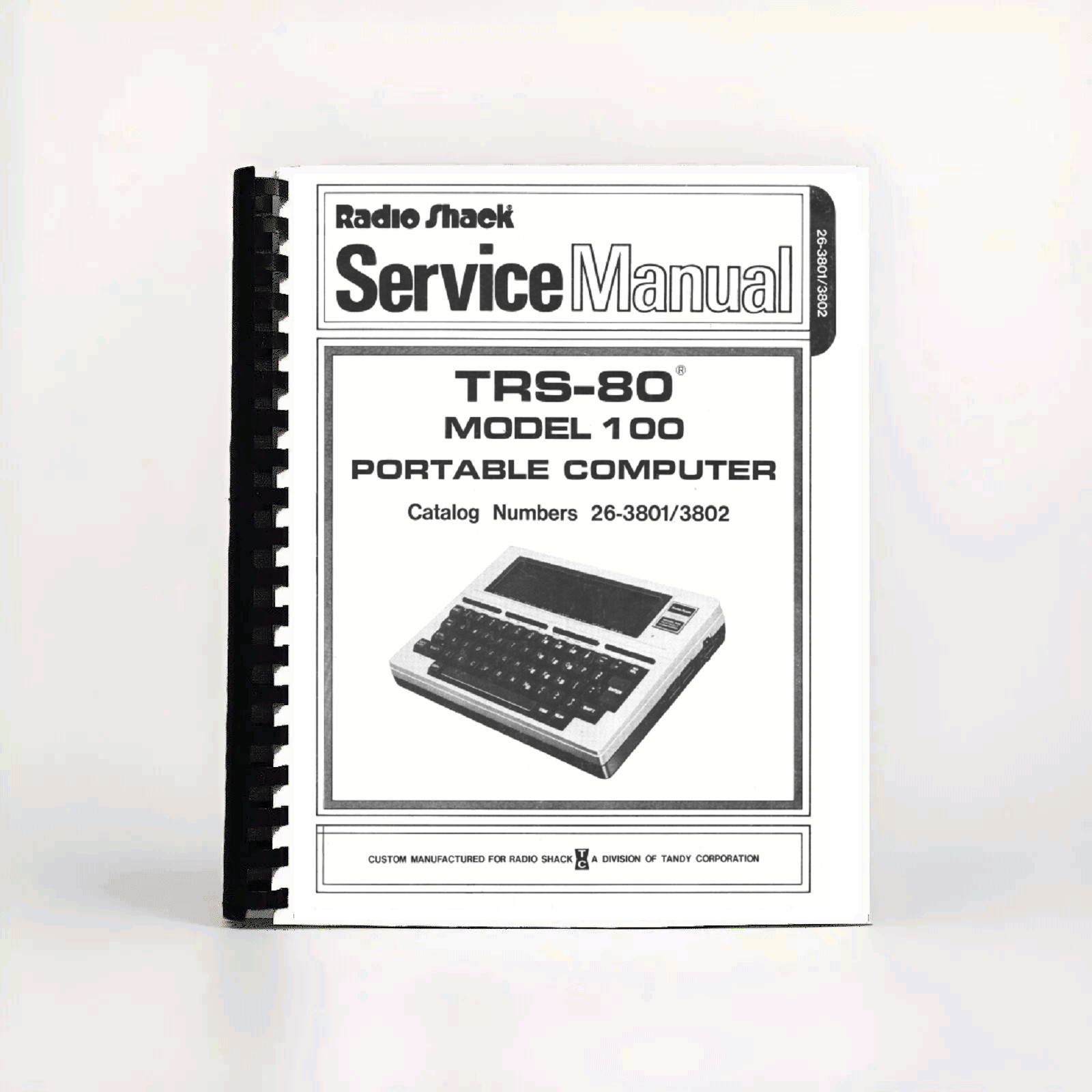 Radioshack Tandy TRS-80 Model 100 Portable Computer Service Manual