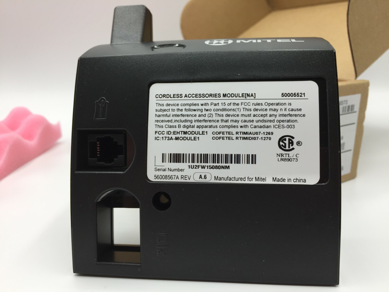 Mitel Cordless Accessories Module (NA) Dect 50005521 for 5340, 5330, 5340e 5330e