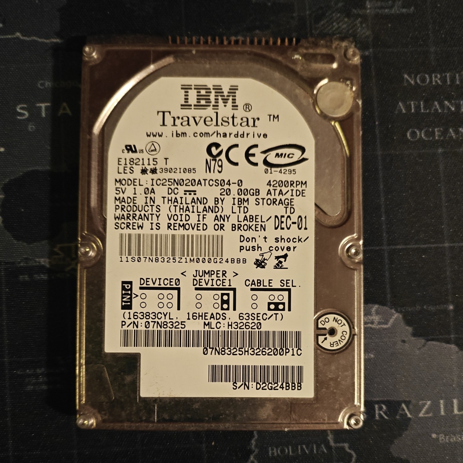 IBM Travelstar  6GB 2.5" IDE Hard Drive  TESTED
