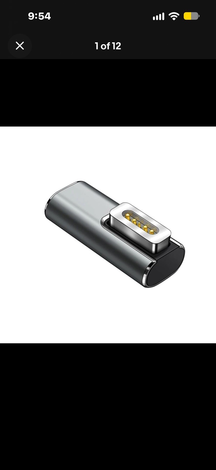 Magnetic L-Tip USB C Adapter Compatible w Magnetic 1 MacBook Pro, Air, FAST SHIP