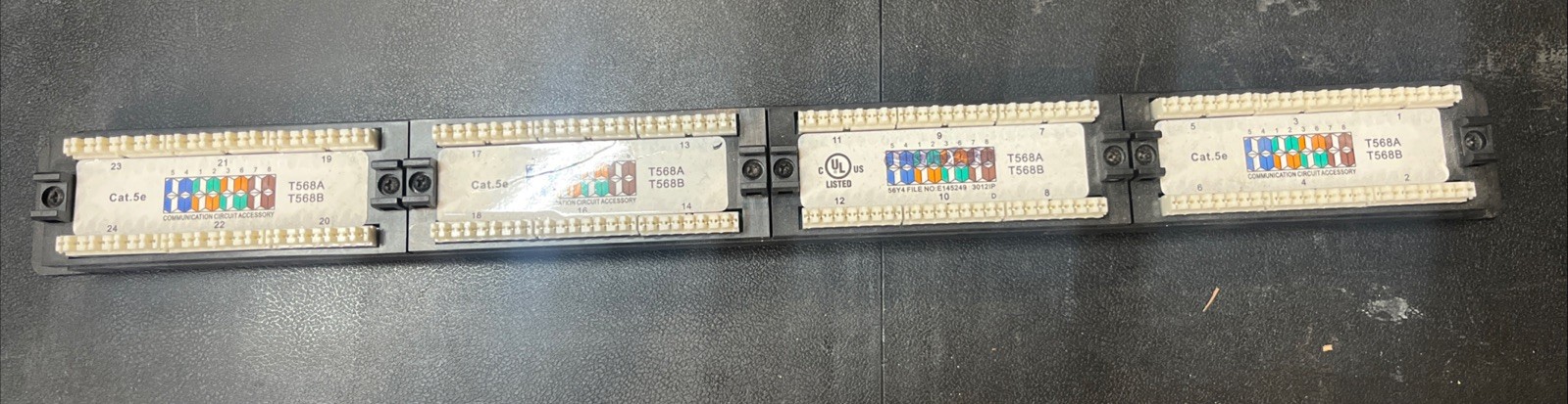 Wirepath 24 Port Cat5e Rack Mount Patch Panel WP-PP24-RM
