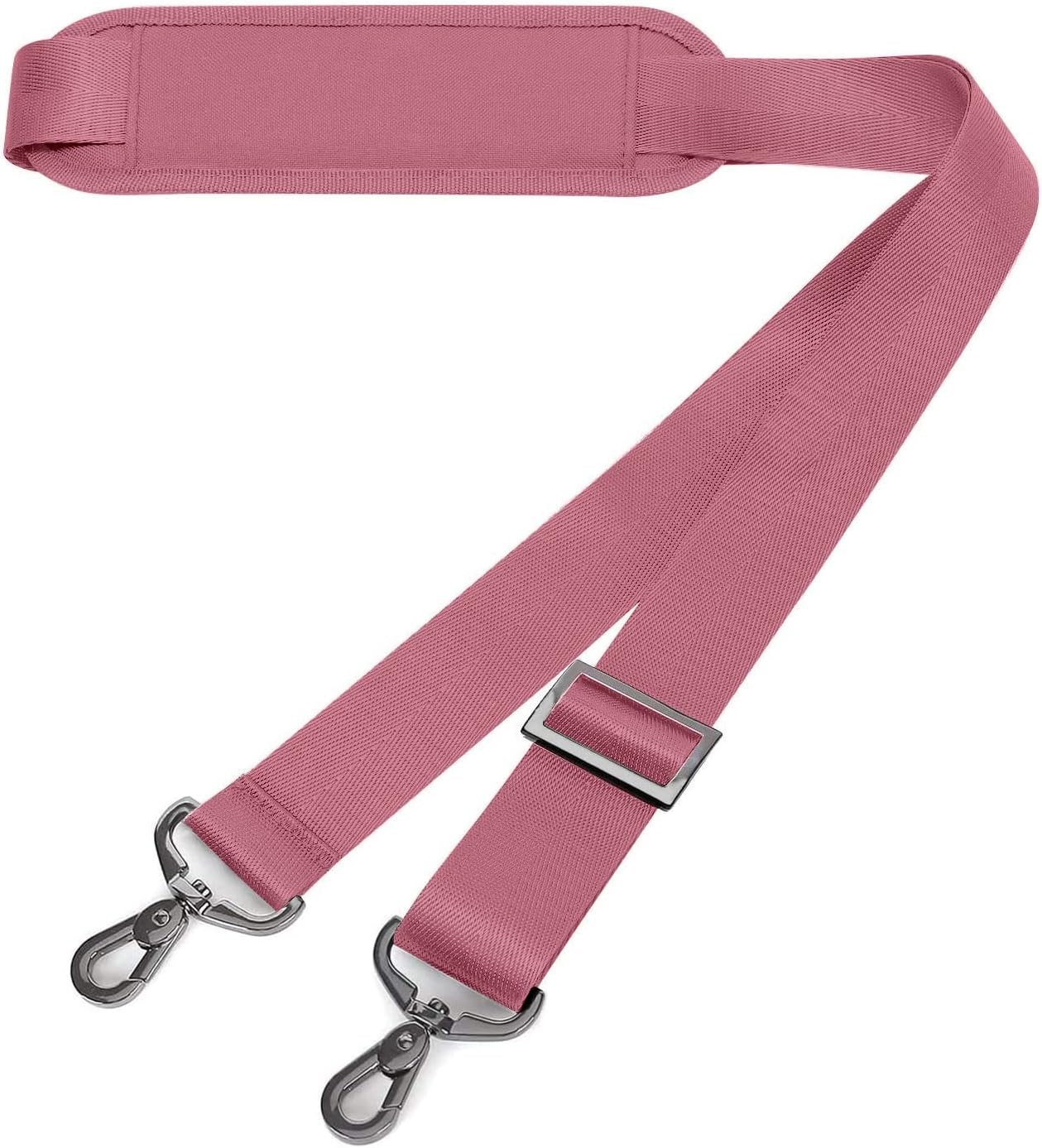 MOSISO 56 inch Shoulder Strap, Adjustable Thick Soft Universal Dusty Rose 