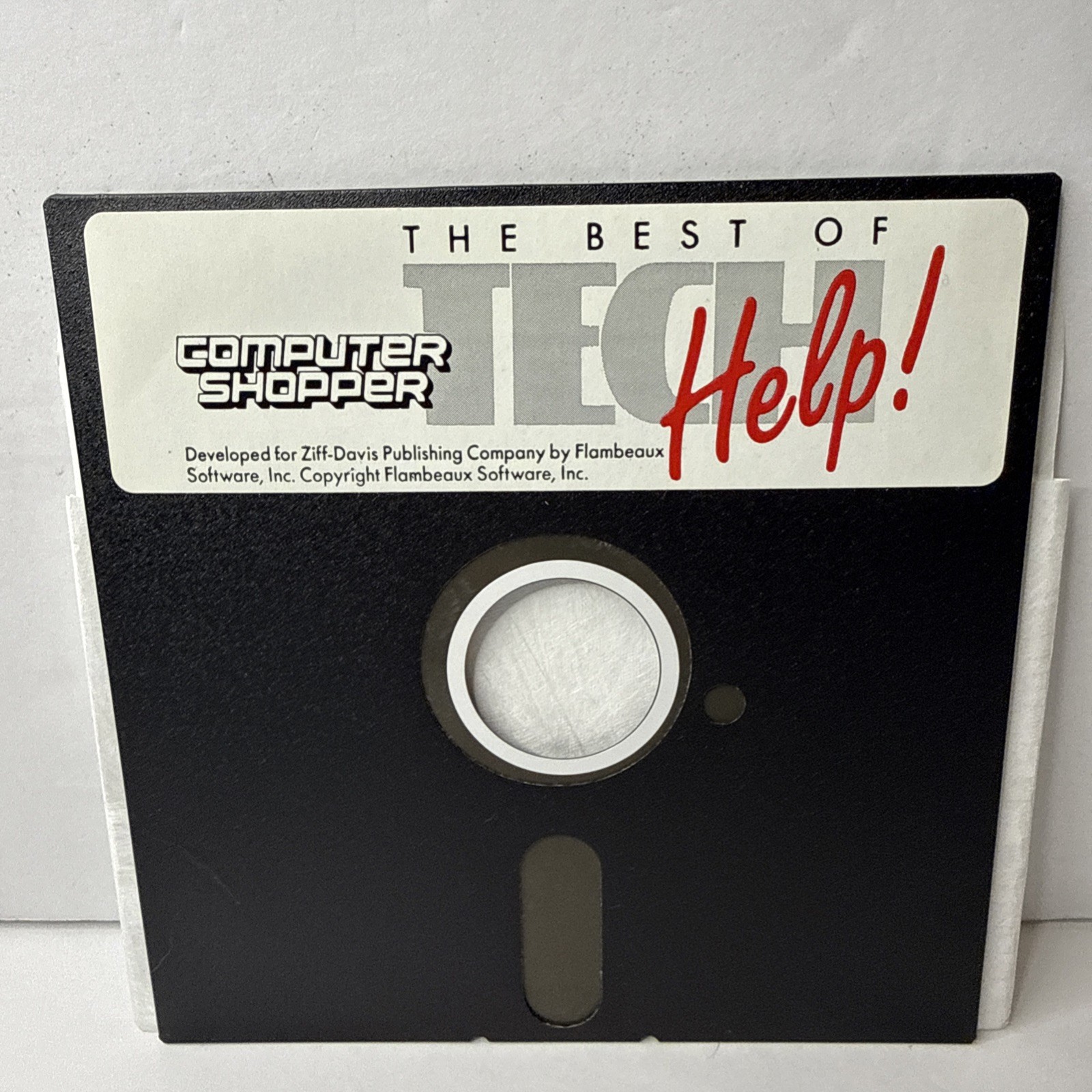 5.25" Floppy Disk PC Computing The Best Of DOS Help vintage computer program