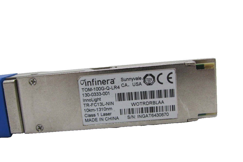 Infinera TOM-100G-Q-LR4 TOM 100G BASE-LR4 SMF QSFP28 130-0333-001 1year Warranty