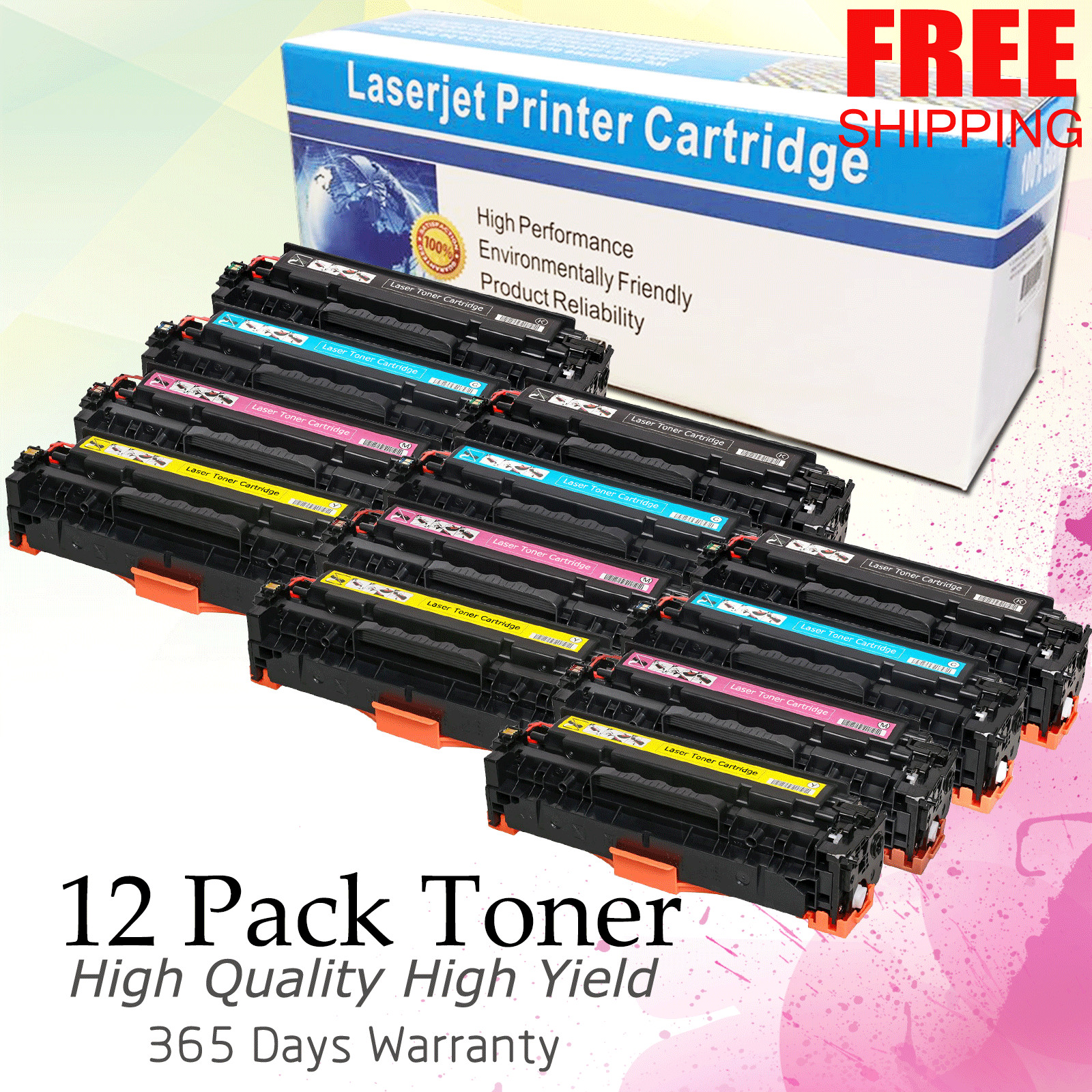 12pk (3 set) Canon 118 For Canon ImageClass MF8580Cdw lbp7200cdn MF8350cdn