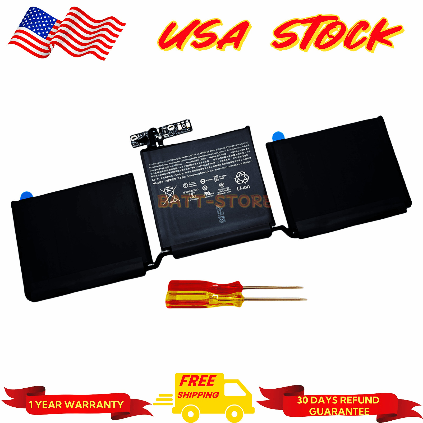 A2171 ORIGINAL Battery for MacBook Pro Retina 13" A2159 A2289 A2338 A1713